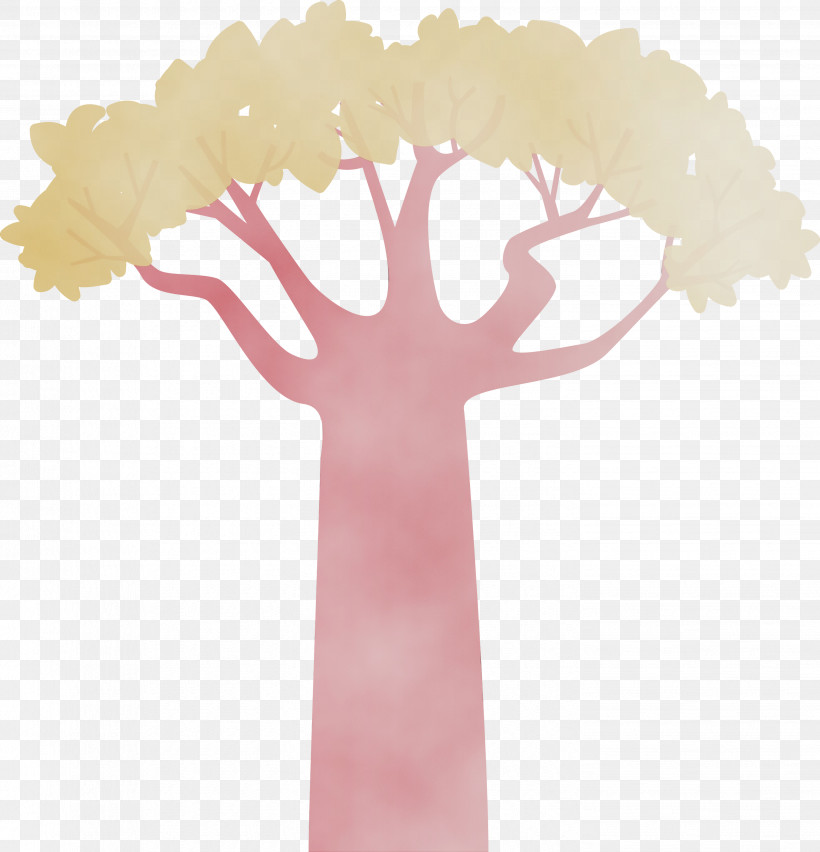 Pink M Meter H&m, PNG, 2886x3000px, Cartoon Tree, Abstract Tree, Hm, Meter, Paint Download Free
