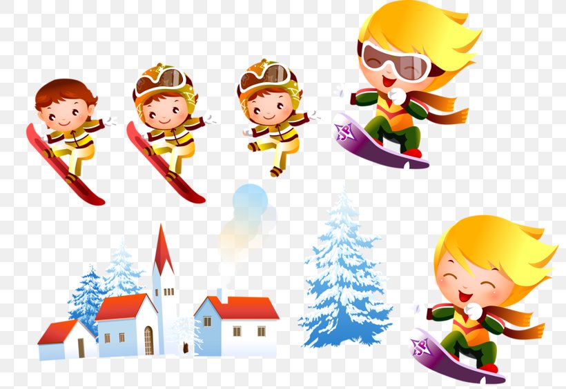 Child Skiing Cartoon Clip Art, PNG, 800x564px, Child, Art, Cartoon, Childrens Day, Christmas Download Free