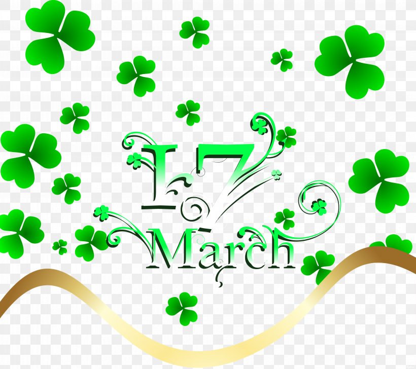 Saint Patrick's Day Holiday Clover Clip Art, PNG, 4284x3806px, Saint Patrick S Day, Area, Artwork, Branch, Clover Download Free
