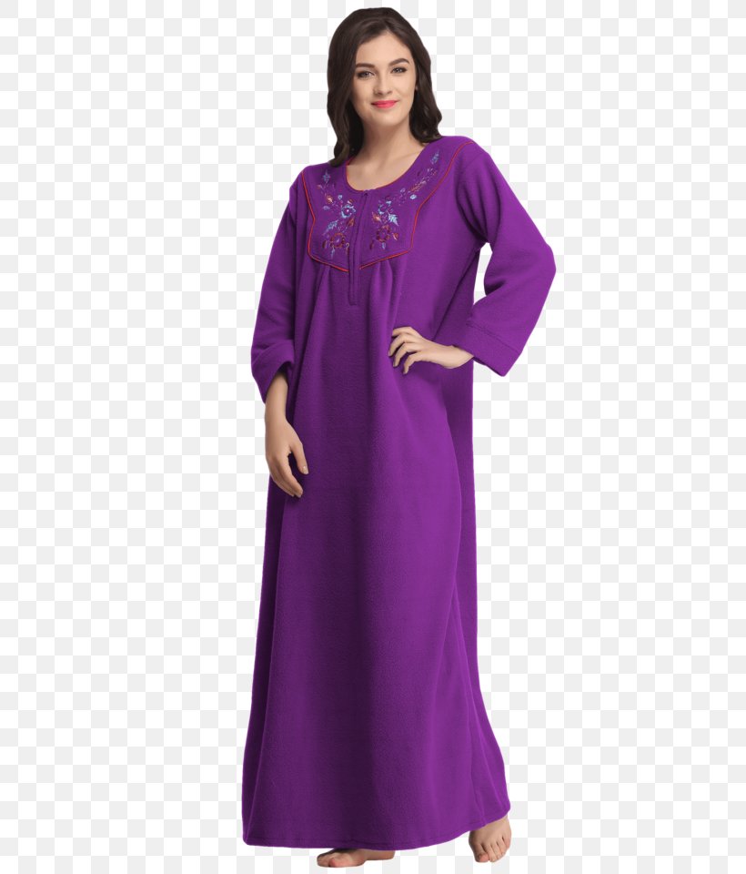 Robe Nightgown Nightwear Dress Polar Fleece, PNG, 640x960px, Watercolor, Cartoon, Flower, Frame, Heart Download Free