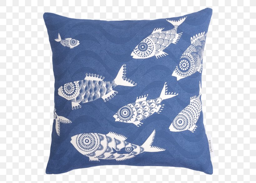 Shoal Blue Cushion Green Fish, PNG, 600x586px, Shoal, Blue, Columbidae, Cotton, Cushion Download Free