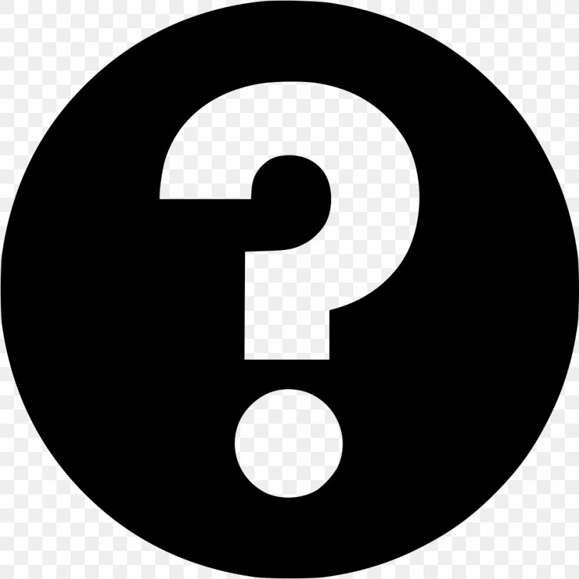 Question Mark Symbol Download Clip Art, PNG, 981x982px, Question Mark, Black And White, Brand, Flat Design, Hamburger Button Download Free
