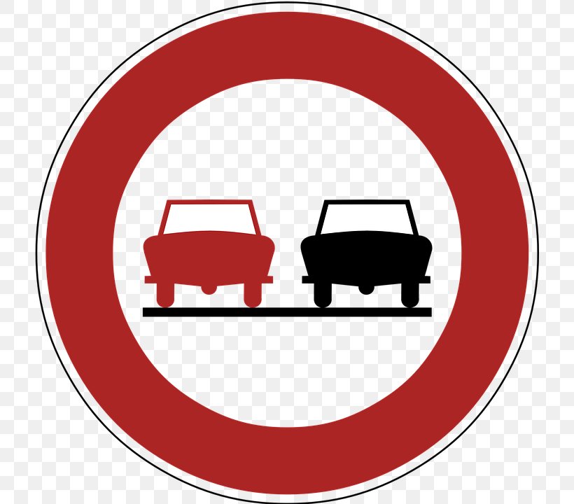 Overtaking Traffic Sign Road Motorcycle Motor Vehicle, PNG, 720x720px, Overtaking, Area, Driving, Driving Test, Logo Download Free