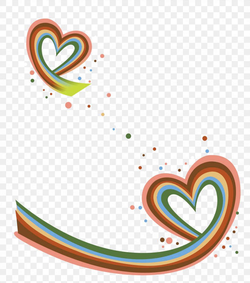 Rainbow Euclidean Vector Shape, PNG, 3431x3875px, Watercolor, Cartoon, Flower, Frame, Heart Download Free