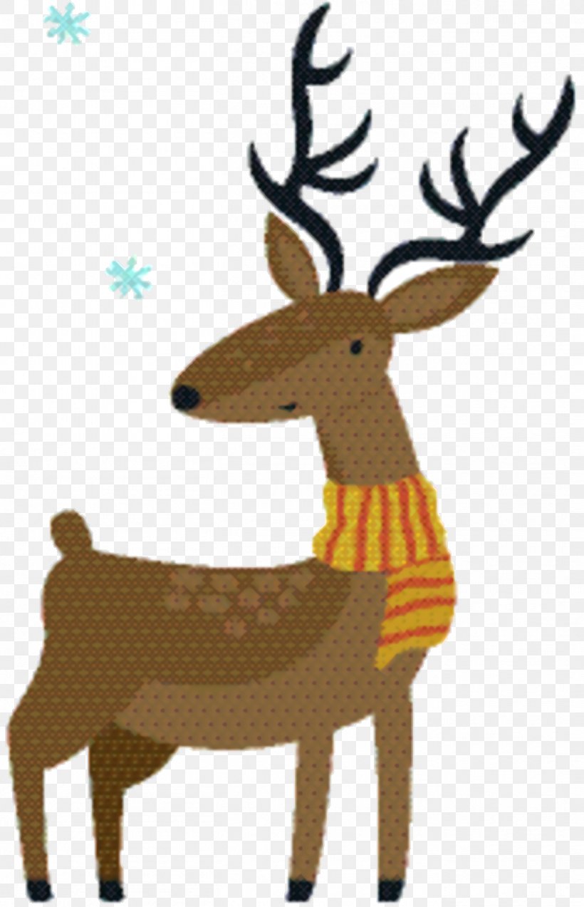 Christmas Sticker, PNG, 1356x2106px, Reindeer, Antler, Christmas Day, Christmas Ornament, Deer Download Free