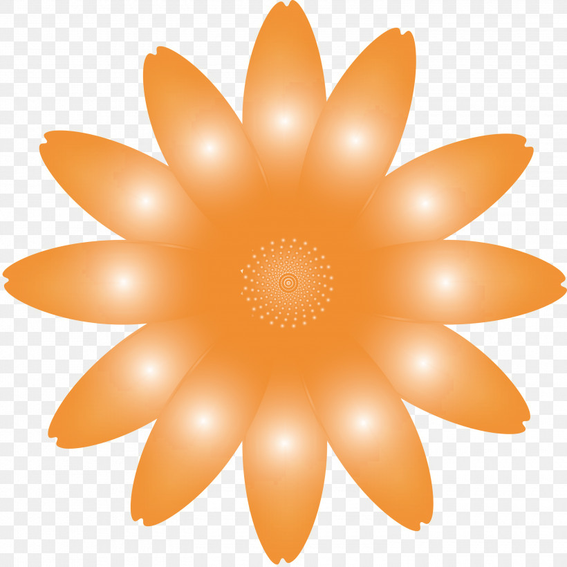Marguerite Flower Spring Flower, PNG, 3000x3000px, Marguerite Flower, Flower, Gerbera, Orange, Peach Download Free