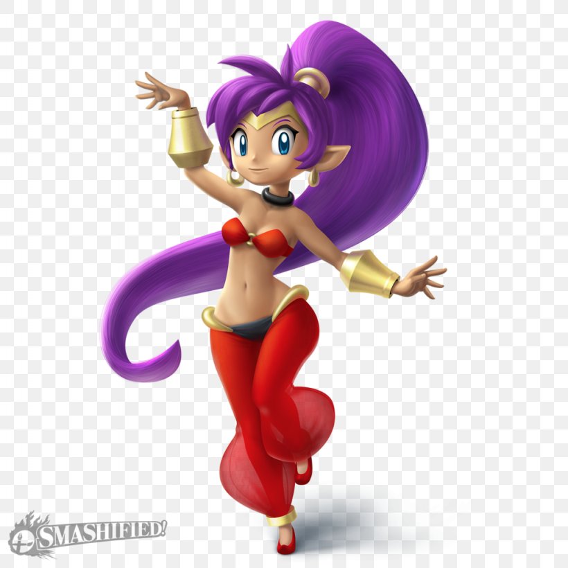 Shantae: Half-Genie Hero Super Smash Bros. For Nintendo 3DS And Wii U Shantae: Risky's Revenge Super Smash Bros.™ Ultimate, PNG, 1024x1025px, Shantae Halfgenie Hero, Action Figure, Cartoon, Fictional Character, Figurine Download Free