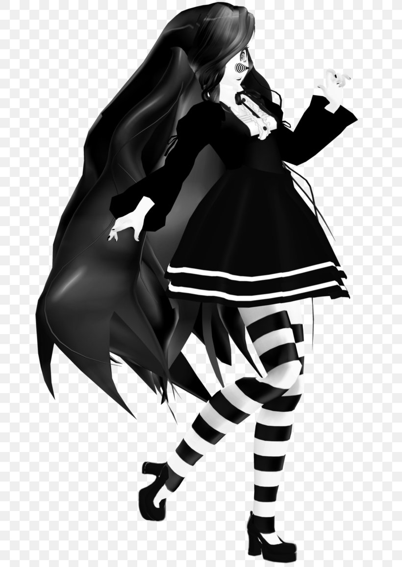 White Character Fiction Black M, PNG, 692x1154px, White, Black, Black And White, Black M, Character Download Free