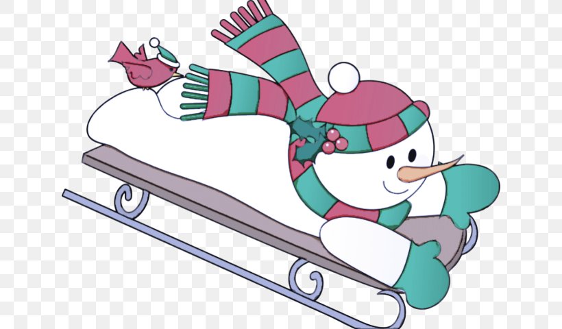 Cartoon Clip Art Christmas Fictional Character Recreation, PNG, 640x480px, Cartoon, Christmas, Fictional Character, Recreation, Sled Download Free