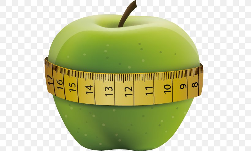 Tape Measure Apple Measurement Clip Art, PNG, 535x495px, Tape Measure, Apple, Diet Food, Food, Fruit Download Free