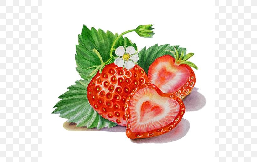 Watercolor Painting Strawberry Artist, PNG, 550x516px, Painting, Accessory Fruit, Art, Artist, Arts Download Free