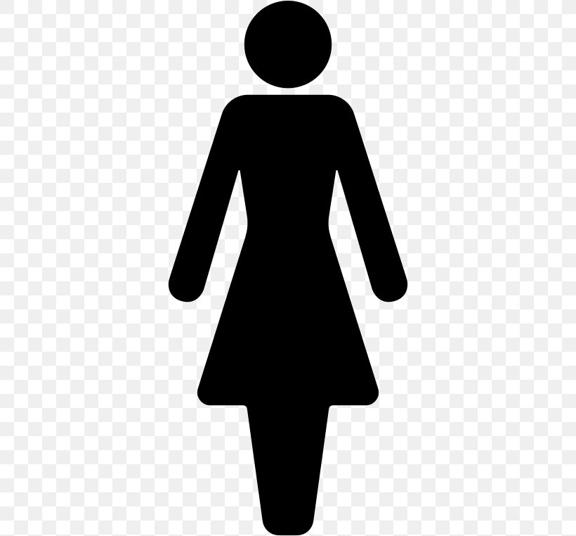 Gender Symbol Female Clip Art, PNG, 342x762px, Gender Symbol, Astrological Symbols, Black, Black And White, Clothing Download Free