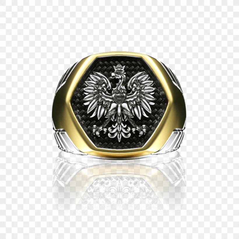 Coat Of Arms Of Poland Heraldic Badge Chevalière Silver, PNG, 1200x1200px, Coat Of Arms Of Poland, Armour, Bestseller, Body Jewellery, Body Jewelry Download Free