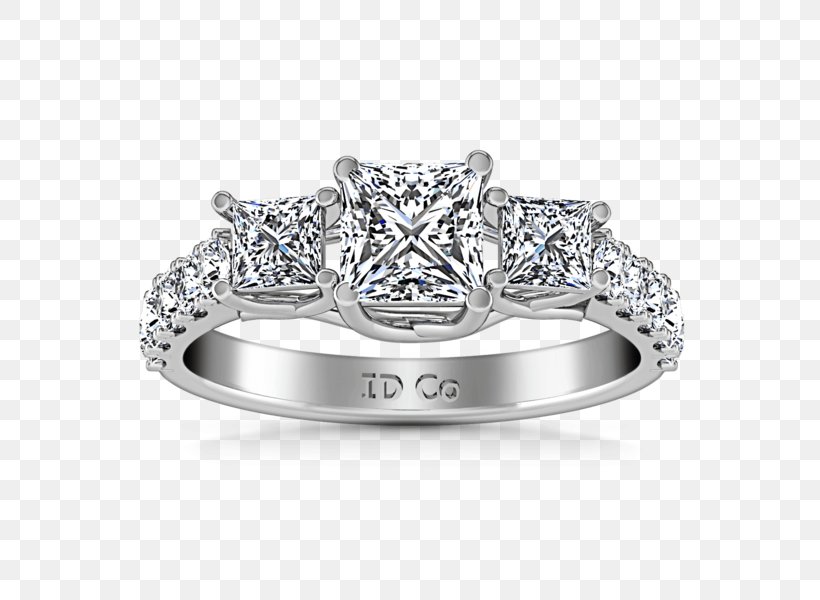 Diamond Wedding Ring Engagement Ring Princess Cut, PNG, 600x600px, Diamond, Bling Bling, Body Jewelry, Carat, Engagement Download Free