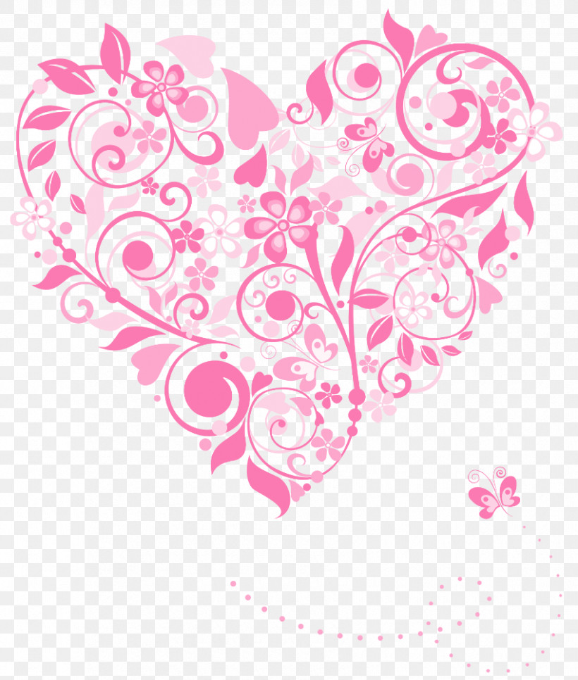 Heart Pink Heart Love Pattern, PNG, 850x1002px, Heart, Love, Magenta, Pink, Visual Arts Download Free