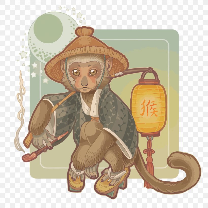 Monkey Euclidean Vector, PNG, 1500x1500px, Monkey, Animal, Art, Chinese Zodiac, Deviantart Download Free
