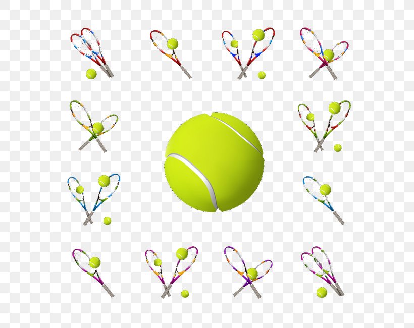 Tennis Ball Green, PNG, 650x650px, Tennis Ball, Area, Ball, Green, Leaf Download Free