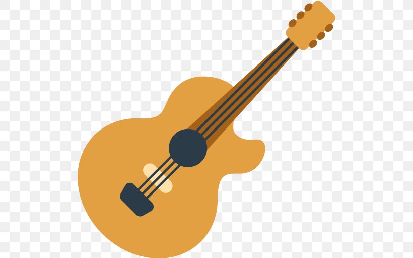 Acoustic Guitar Ukulele Musical Instruments Emoji, PNG, 512x512px, Guitar, Acoustic Electric Guitar, Acoustic Guitar, Acousticelectric Guitar, Bass Guitar Download Free