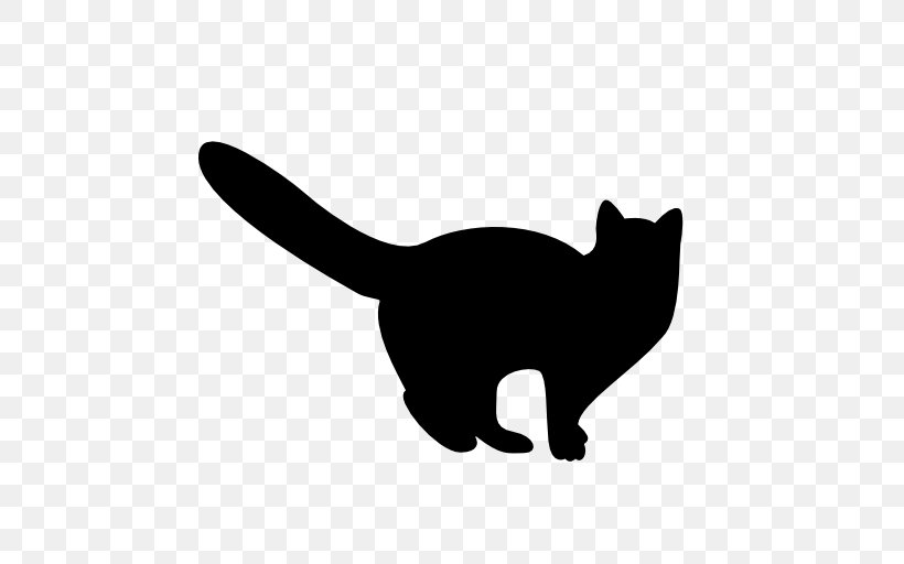 Black Cat Kitten Whiskers Domestic Short-haired Cat, PNG, 512x512px, Black Cat, Black, Black And White, Carnivoran, Cat Download Free