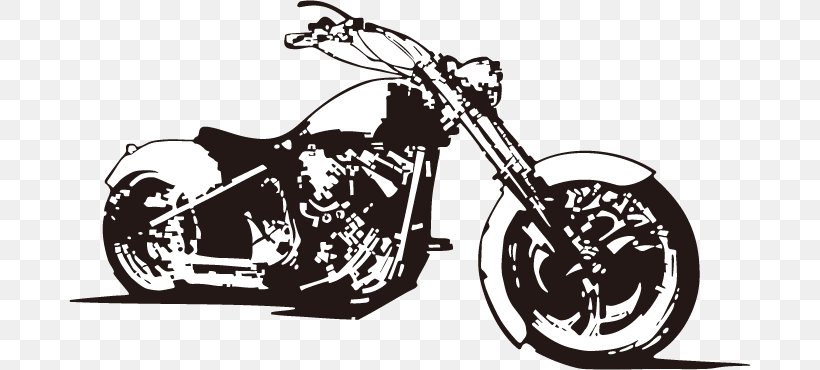 Motorcycle Accessories Chopper Scooter Bicycle, PNG, 682x370px, Motorcycle Accessories, Automotive Design, Automotive Tire, Bicycle, Black And White Download Free
