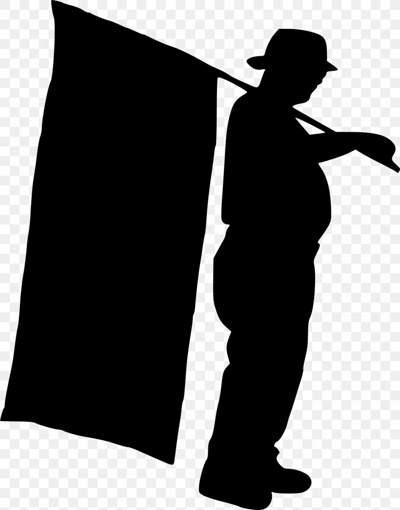 Silhouette Clip Art, PNG, 1843x2350px, Silhouette, Black And White, Colour Guard, Drawing, Flag Download Free