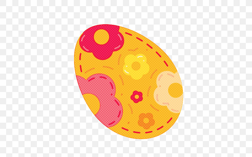 Easter Egg, PNG, 512x512px, Orange, Easter Egg, Footwear, Oval, Yellow Download Free