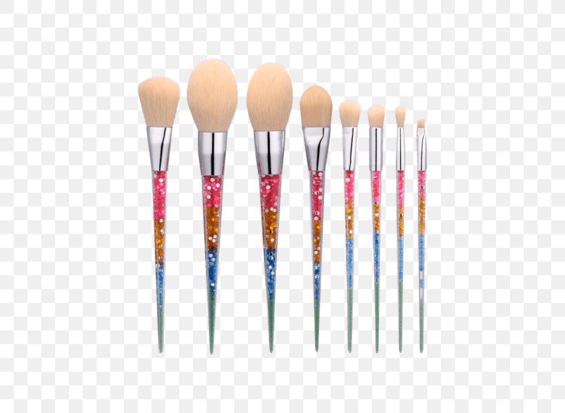 Makeup Brush Cosmetics Paintbrush Glitter, PNG, 600x600px, Makeup Brush, Bristle, Brush, Cosmetics, Eye Liner Download Free