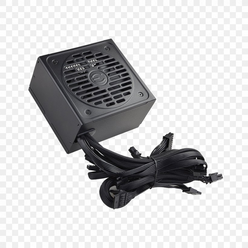 Power Supply Unit 80 Plus Power Converters EVGA Corporation ATX, PNG, 1200x1200px, 80 Plus, Power Supply Unit, Ac Adapter, Atx, Battery Charger Download Free