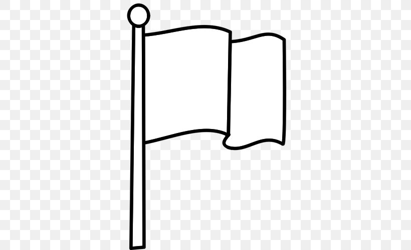 White Flag Flag Of The United States Clip Art, PNG, 500x500px, White Flag, Area, Black, Black And White, Flag Download Free