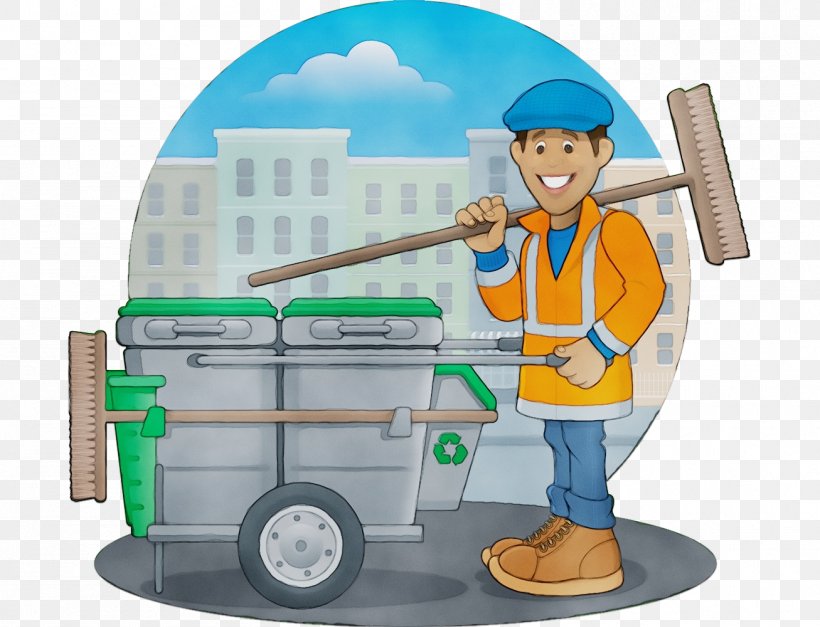 Cartoon Street, PNG, 1307x1000px, Watercolor, Broom, Cartoon, Cleaning, Construction Worker Download Free