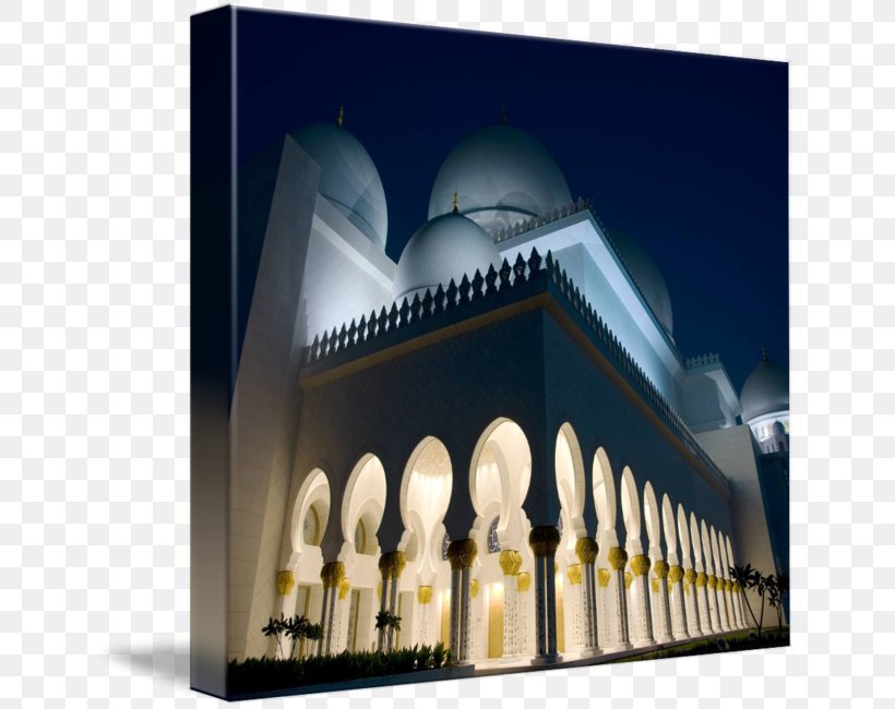 Sheikh Zayed Mosque Place Of Worship Gallery Wrap, PNG, 644x650px, Sheikh Zayed Mosque, Arch, Art, Building, Canvas Download Free