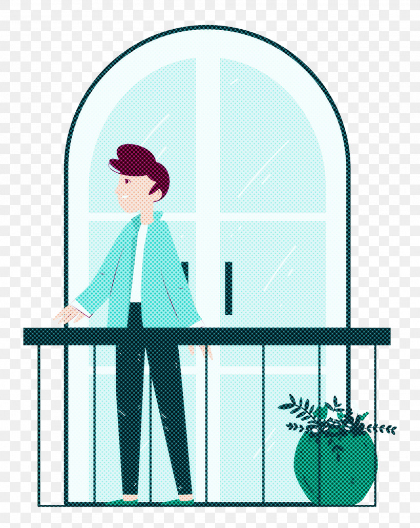 Balcony Home Rest, PNG, 1989x2499px, Balcony, Behavior, Cartoon, Conversation, Home Download Free