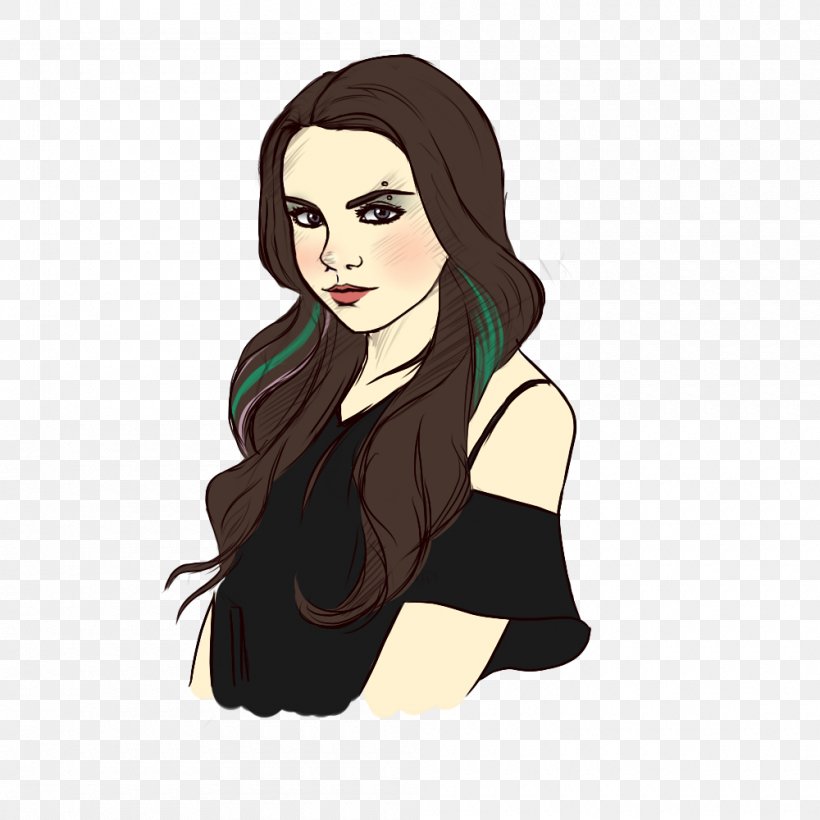 Elizabeth Gillies Victorious Jade West Drawing, PNG, 1000x1000px, Watercolor, Cartoon, Flower, Frame, Heart Download Free