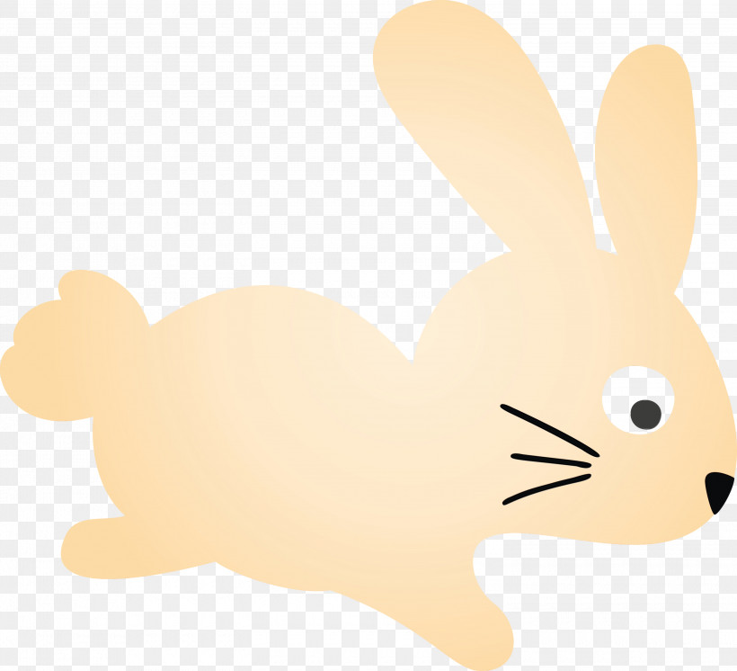 Rabbit Rabbits And Hares Cartoon Hare Animal Figure, PNG, 3000x2730px, Cute Easter Bunny, Animal Figure, Beige, Cartoon, Easter Day Download Free