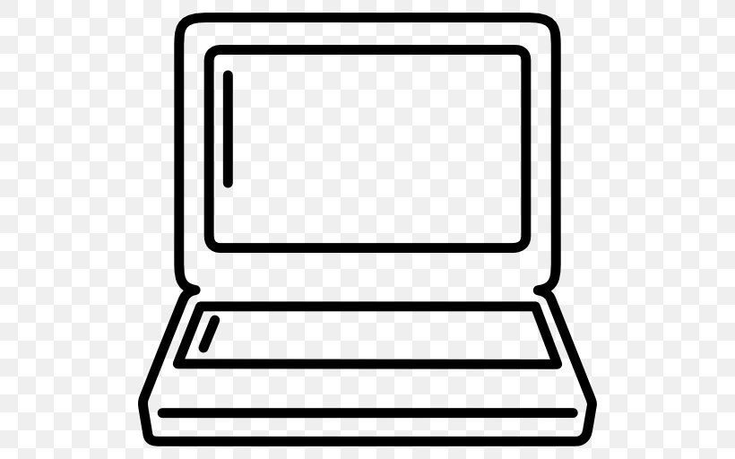 Laptop Computer Monitors, PNG, 512x512px, Laptop, Area, Black And White, Computer, Computer Monitors Download Free