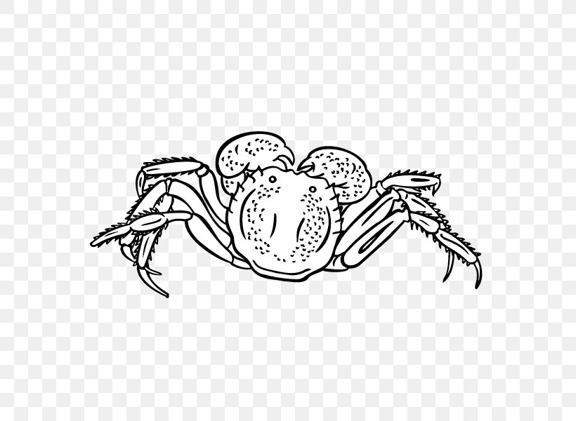 Crab Download Black And White Clip Art, PNG, 600x600px, Watercolor, Cartoon, Flower, Frame, Heart Download Free