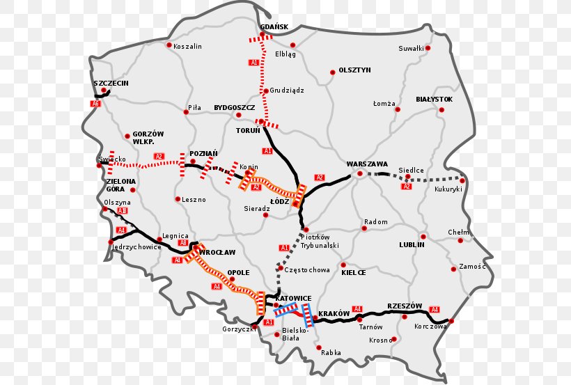 Highways In Poland Toll Road Controlled-access Highway, PNG, 600x553px, Poland, Area, Controlledaccess Highway, Diagram, Highway Download Free