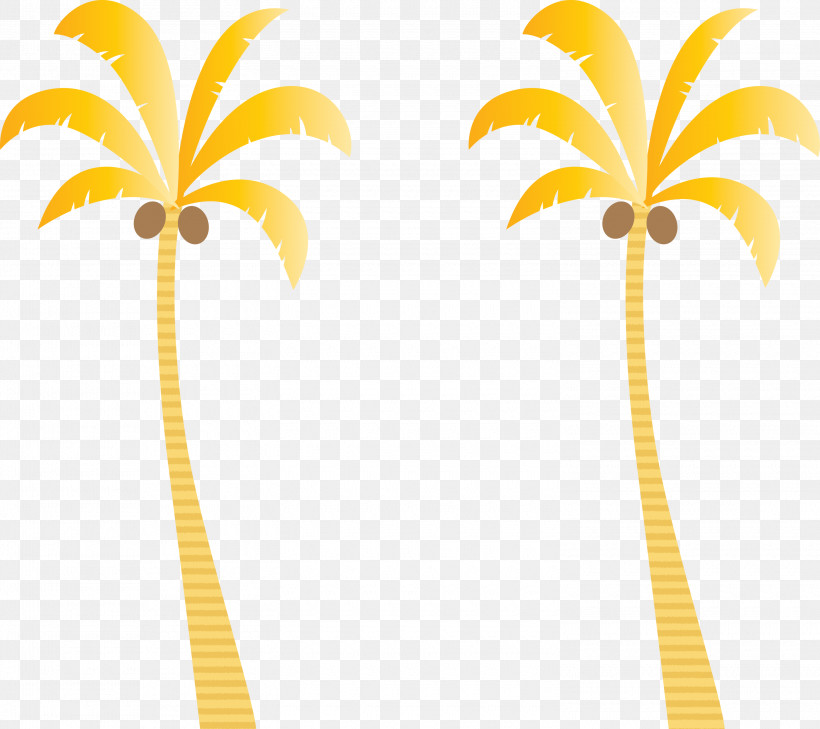 Palm Trees, PNG, 3000x2670px, Palm Tree, Beach, Biology, Cartoon Tree, Leaf Download Free