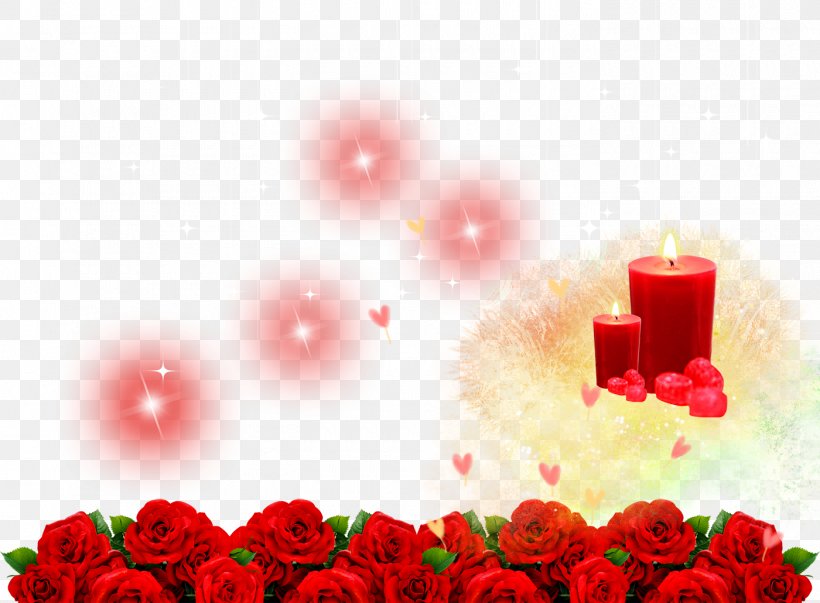 Creative Romantic Posters, PNG, 1400x1030px, Valentine S Day, Beach Rose, Candle, Floral Design, Floristry Download Free