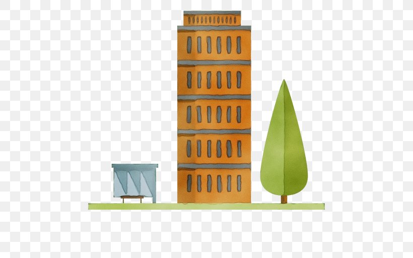 Green Shelf Architecture Facade Skyscraper, PNG, 512x512px, Watercolor, Architecture, Facade, Furniture, Green Download Free