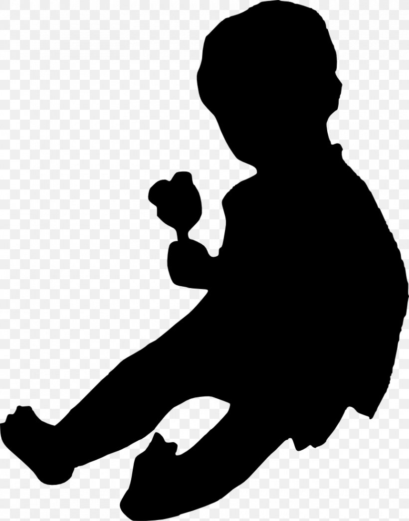 Silhouette Infant Clip Art, PNG, 860x1096px, Silhouette, Black, Black And White, Child, Digital Image Download Free