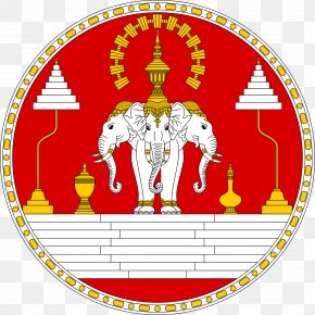 Pha That Luang Emblem Of Laos Flag Of Laos National Emblem Coat Of Arms ...