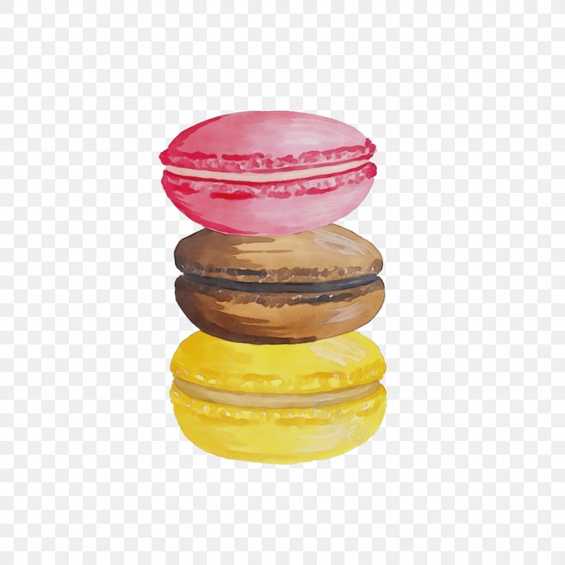Macaroon, PNG, 1024x1024px, Watercolor, Glass, Macaroon, Paint, Wet Ink Download Free