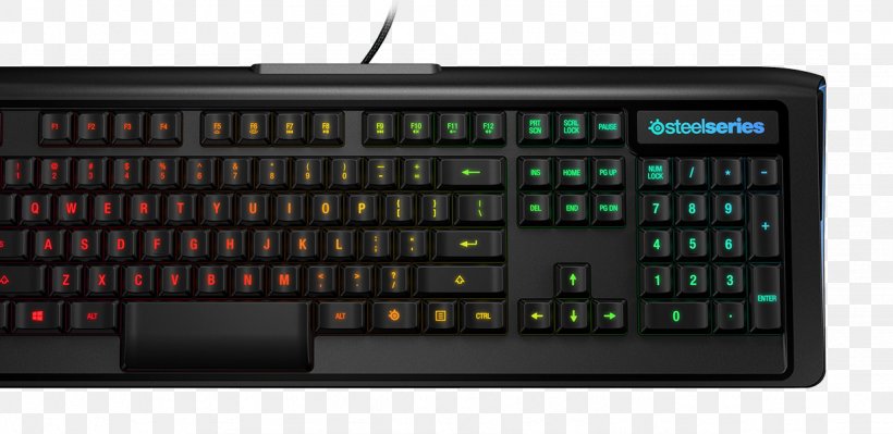 Computer Keyboard Gaming Keypad SteelSeries Apex M800 US, PNG, 1231x600px, Computer Keyboard, Computer, Computer Accessory, Computer Component, Computer Hardware Download Free