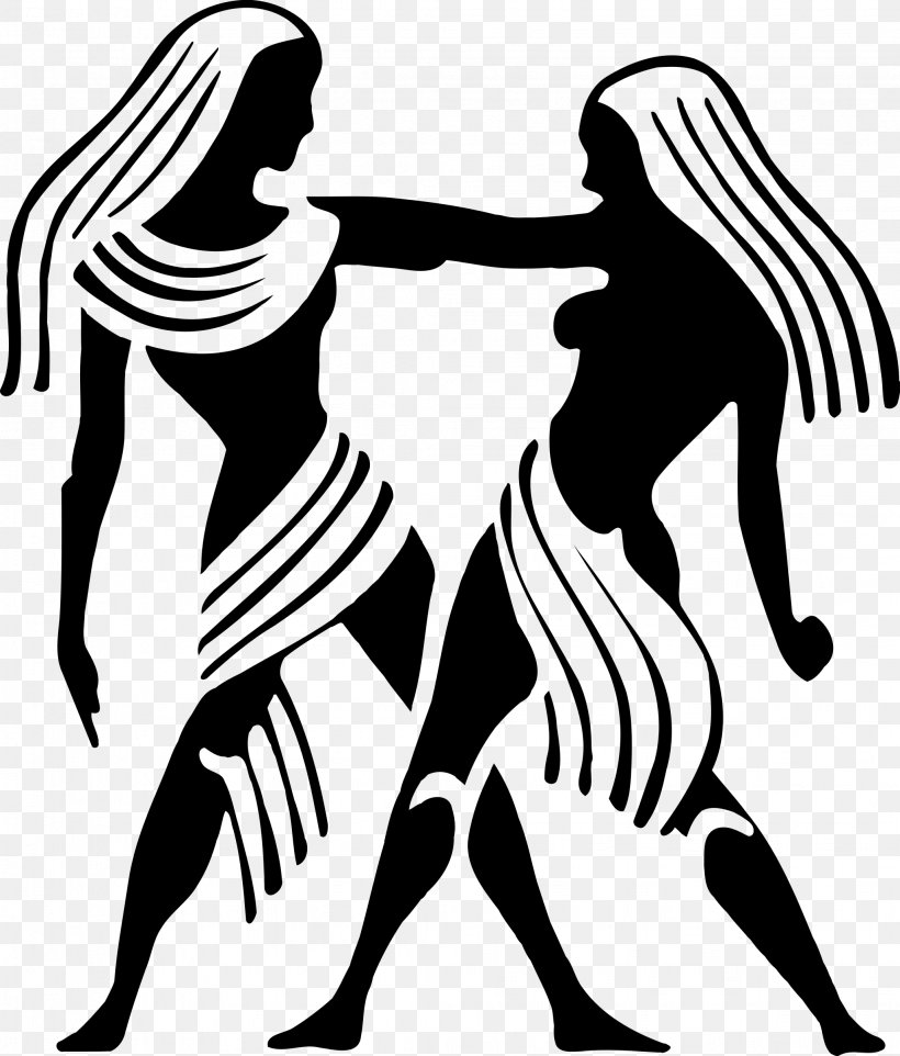 Gemini Twin Astrological Sign Zodiac Astrology, PNG, 2044x2400px, Gemini, Art, Astrological Sign, Astrology, Black And White Download Free