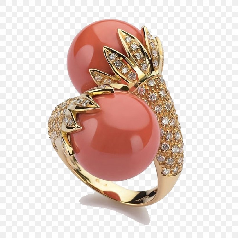 Jewellery Coral Ring Goldsmith, PNG, 1024x1024px, Jewellery, Body Jewelry, Brasco, Brilliant, Coral Download Free