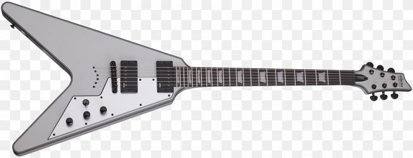 Schecter Guitar Research Electric Guitar Gibson Flying V Schecter C-1 Hellraiser FR, PNG, 2000x770px, Schecter Guitar Research, Acoustic Electric Guitar, Bass Guitar, Electric Guitar, Electronic Musical Instrument Download Free