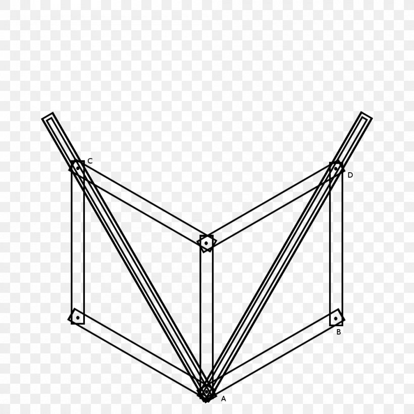 Bicycle Frames Line Triangle, PNG, 1000x1000px, Bicycle Frames, Area, Bicycle Frame, Bicycle Part, Rectangle Download Free