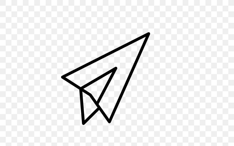 Paper Plane Airplane Logo, PNG, 512x512px, Paper, Airplane, Area, Black, Black And White Download Free