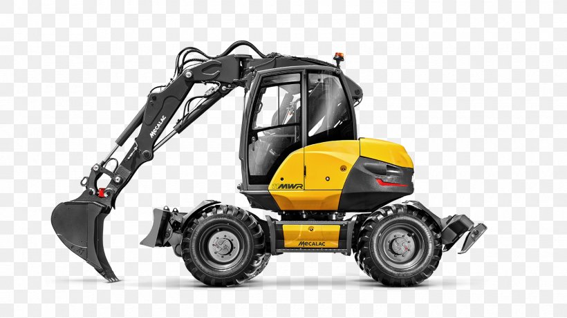 Excavator Groupe MECALAC S.A. Shovel Heavy Machinery, PNG, 1600x900px, Excavator, Architectural Engineering, Automotive Tire, Automotive Wheel System, Backhoe Loader Download Free